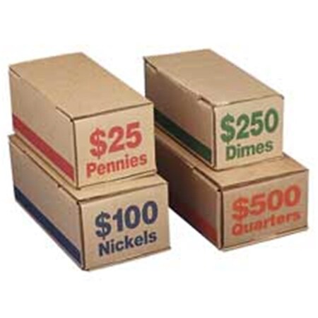 Pm Company PM Company PMC61005 Coin Box- Nickels- 100- 50-CT- Blue 61005